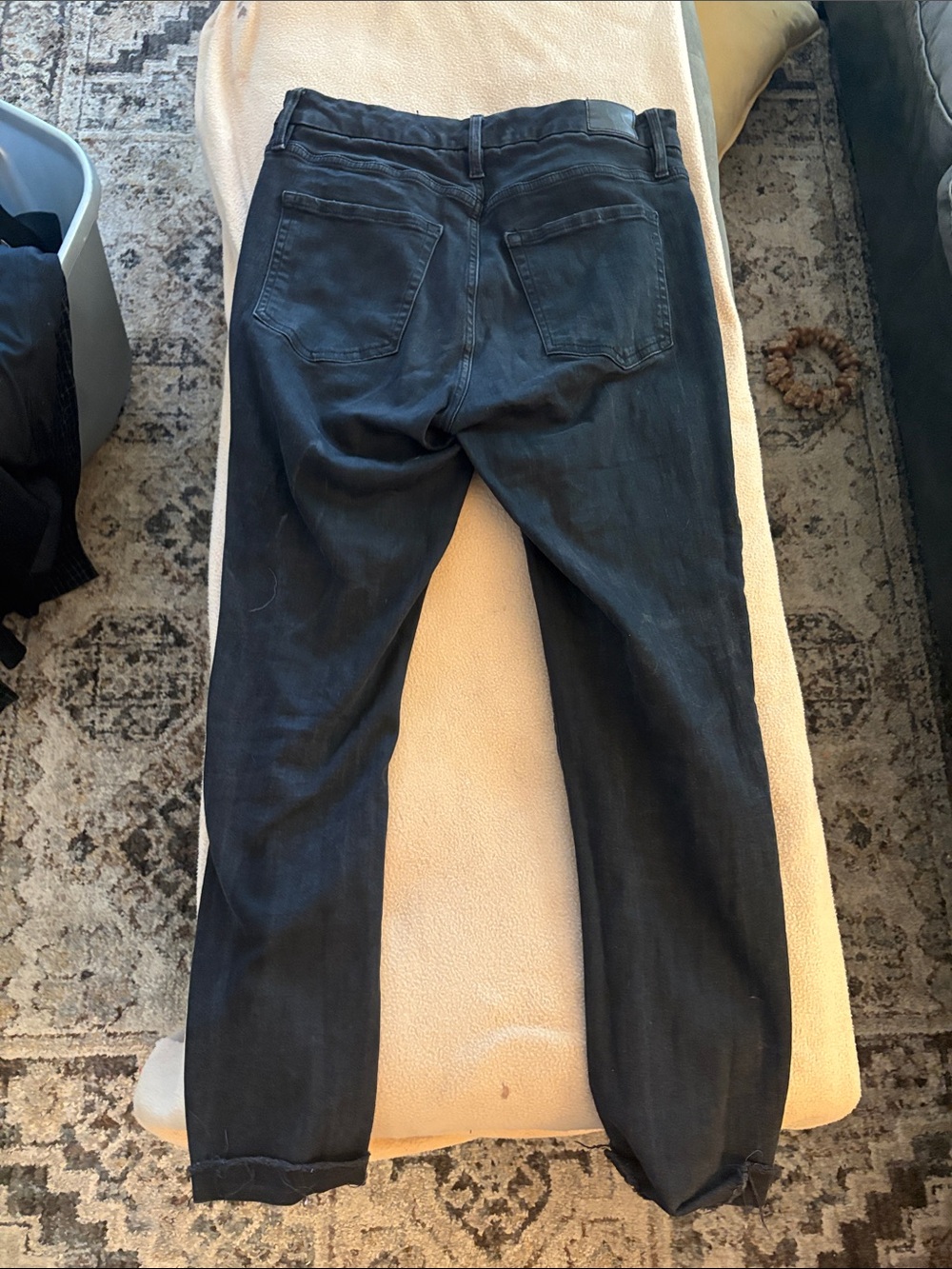 Aeropostale Black Ripped Straight Leg Jeans - Picture 4 of 4